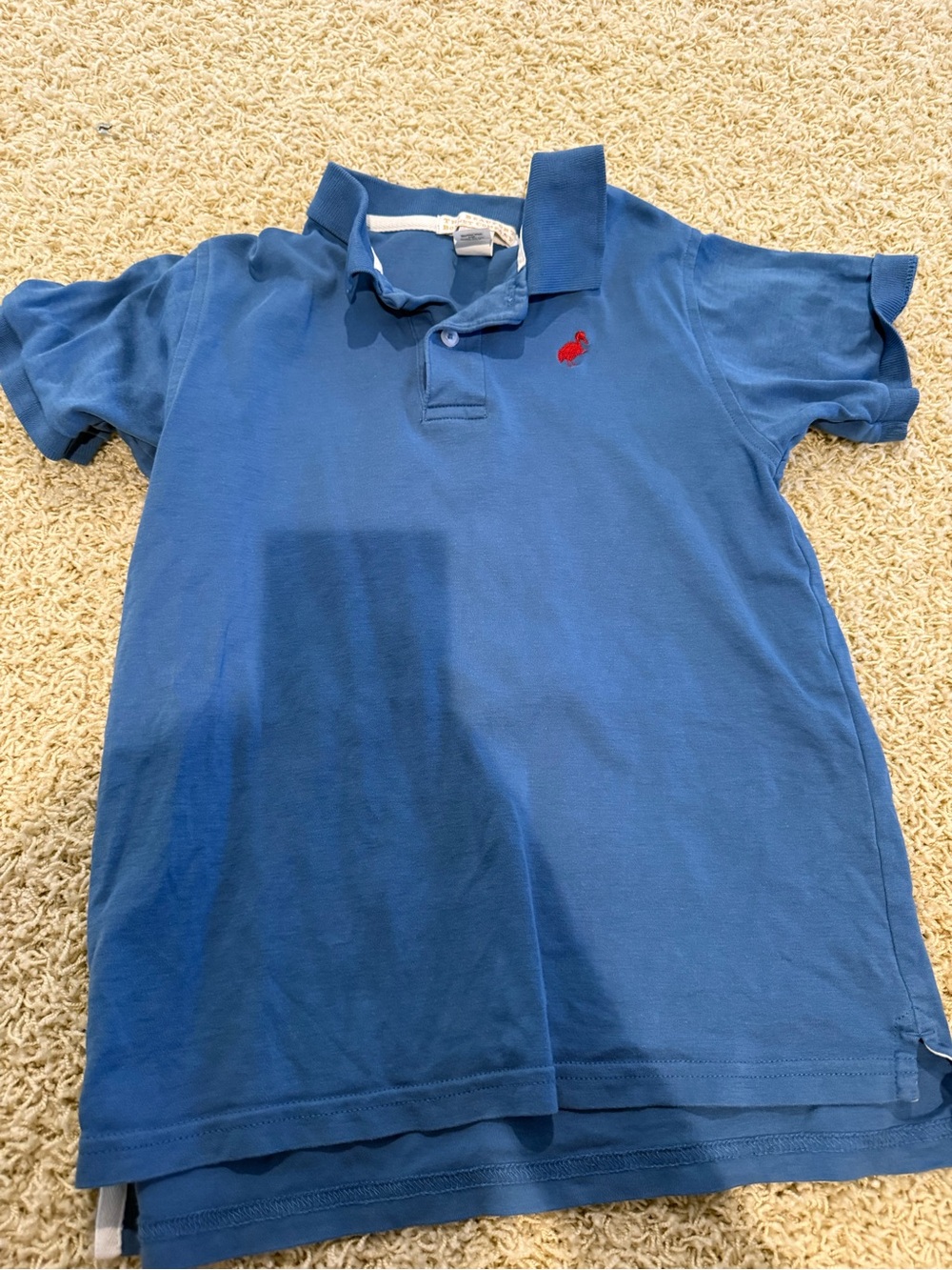 The Beaufort Bonnet Company Blue Polo with Red Logo - Kids